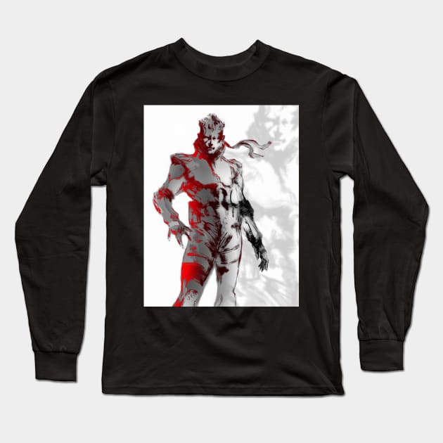 Solid Snake Long Sleeve T-Shirt by Century Wizard 